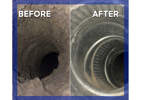 dryer vent before and after